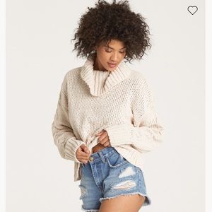 NWT Billabong Cherry Moon Turtleneck Sweater